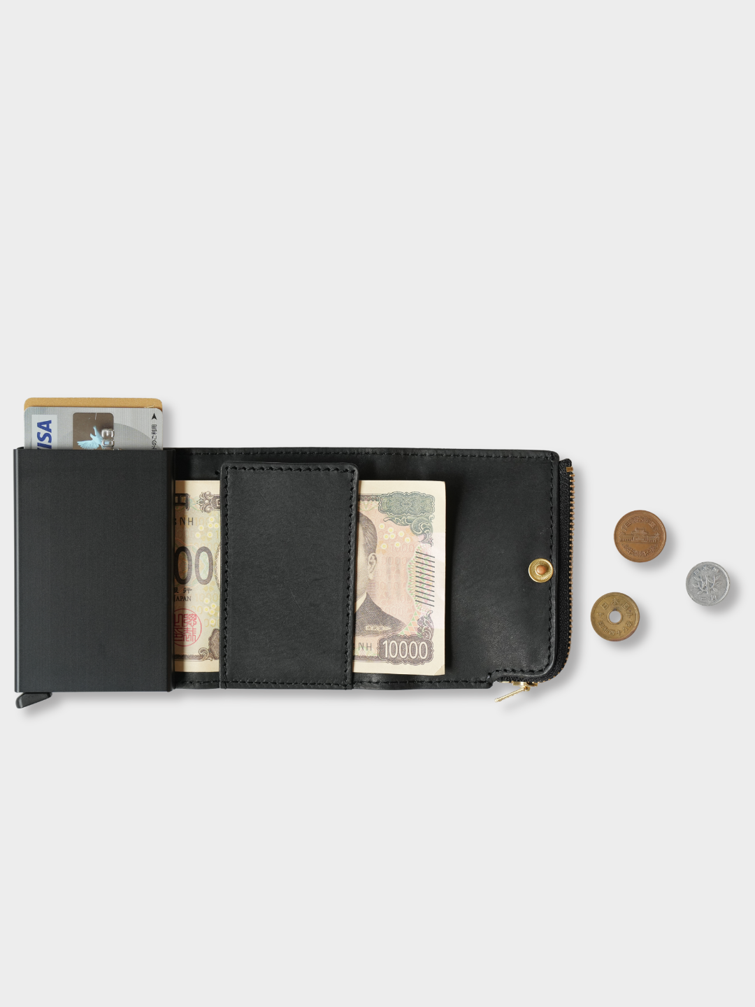 PAYMENT HUNTER WALLET -PB / RFID保護機能付  `BLACK`