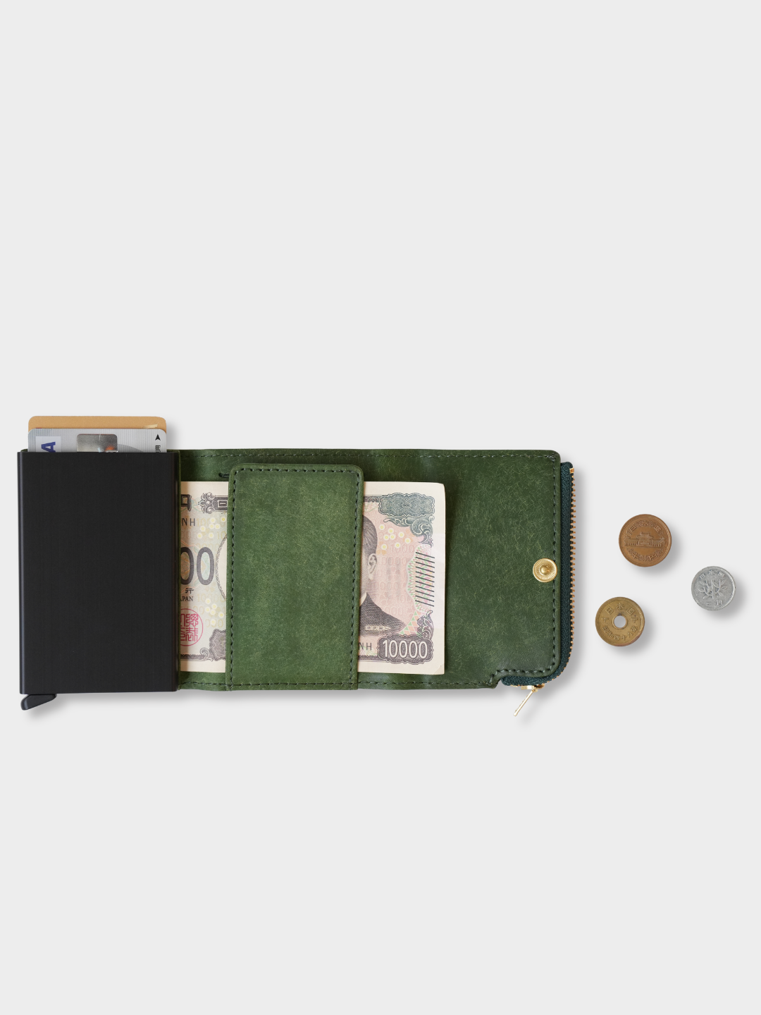PAYMENT HUNTER WALLET -PB / RFID保護機能付  `GREEN`