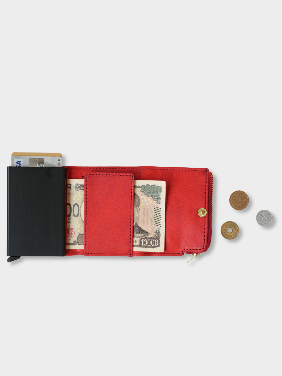 PAYMENT HUNTER WALLET -PB / RFID保護機能付  `RED`