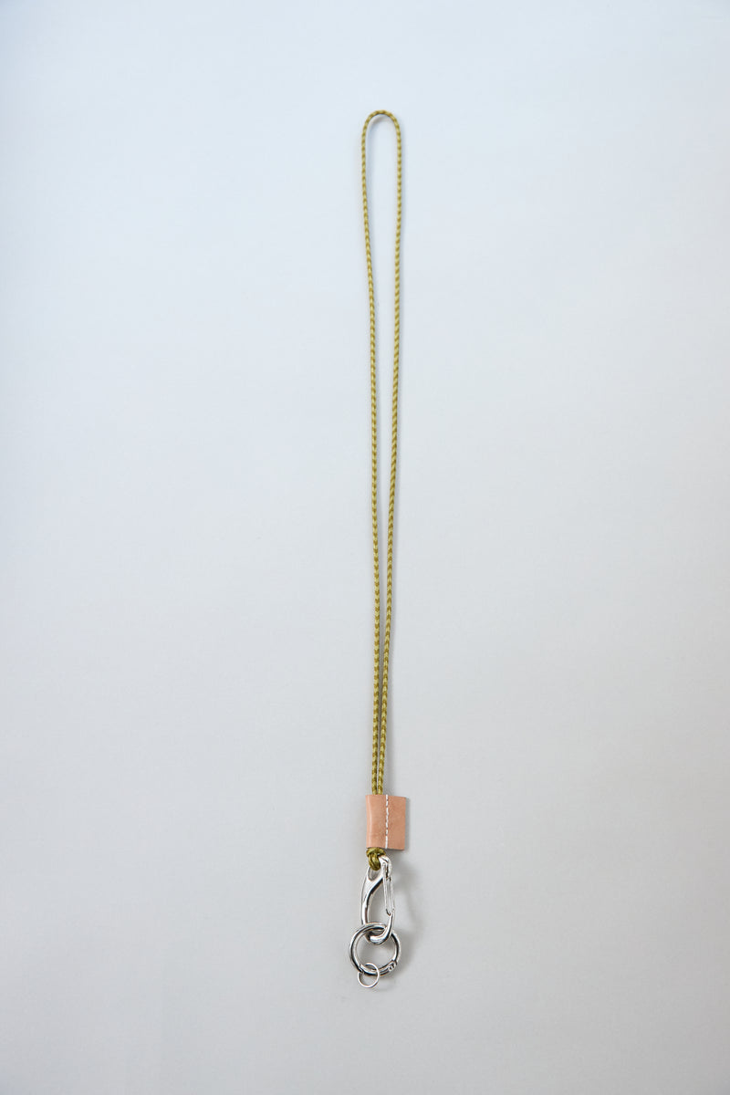 KUMIHIMO / NECK STRAP `KHAKI`