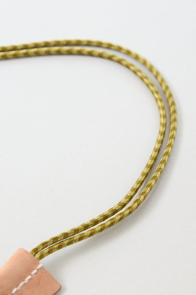 KUMIHIMO / NECK STRAP `KHAKI`